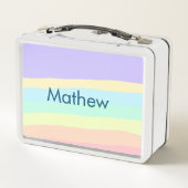 Lunch Box simple lettre initiale monogramme ajouter votre no (Dos)