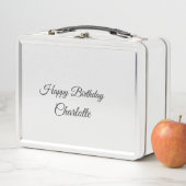 Lunch Box SIMPLE MINIMAL.CUTIE AJOUTER NOM BÉBÉ joyeux anniv (En situation)