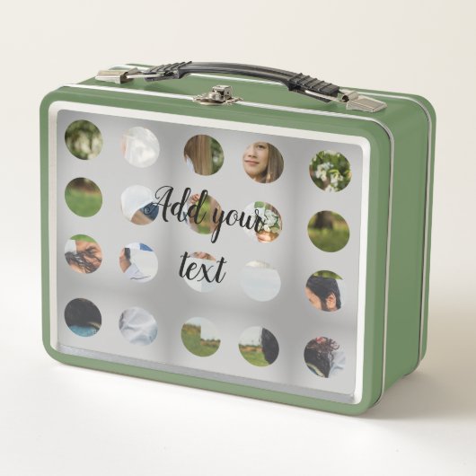Lunch Box simple minimum ajouter votre nom photo collage (Devant)