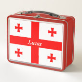 Lunch Box Simple Modern Georgia Flag Nation école Souvenir (Devant)