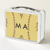 Lunch Box Simple monogramme ajouter votre nom lettre man min (Dos)