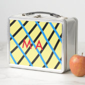 Lunch Box Simple monogramme ajouter votre nom lettre man min (En situation)