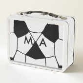 Lunch Box Simple monogramme ajouter votre nom lettre man min (Dos)