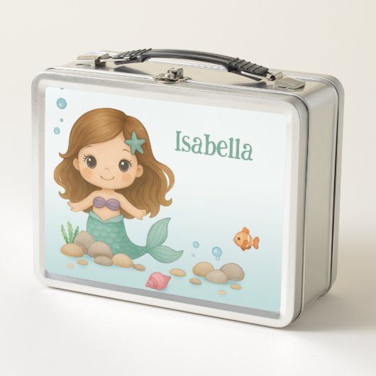 Lunch Box Simple petite sirène mignonne (Devant)