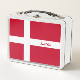 Lunch Box Simple School Danemark Drapeau Souvenir personnali