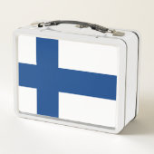 Lunch Box Simple School Finlande Drapeau Souvenir personnali (Dos)