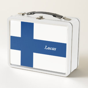 Lunch Box Simple School Finlande Drapeau Souvenir personnali