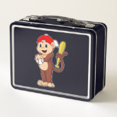Lunch Box Singe au baseball avec batte de baseball (Dos)