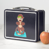 Lunch Box Singe au Yoga en position debout (En situation)