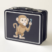 Lunch Box Singe avec brosse à dents (Dos)