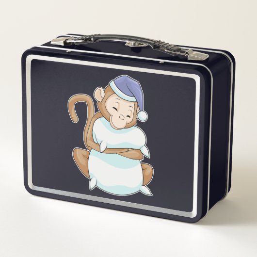 Lunch Box Singe avec Coussin et tête de lit (Dos)