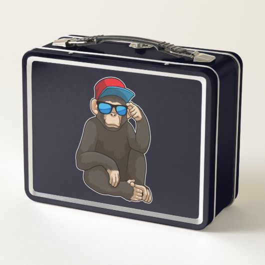 Lunch Box Singe avec lunettes de soleil (Dos)