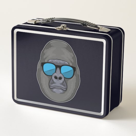 Lunch Box Singe avec lunettes de soleil (Devant)