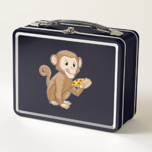 Lunch Box Singe avec morceau de pizza