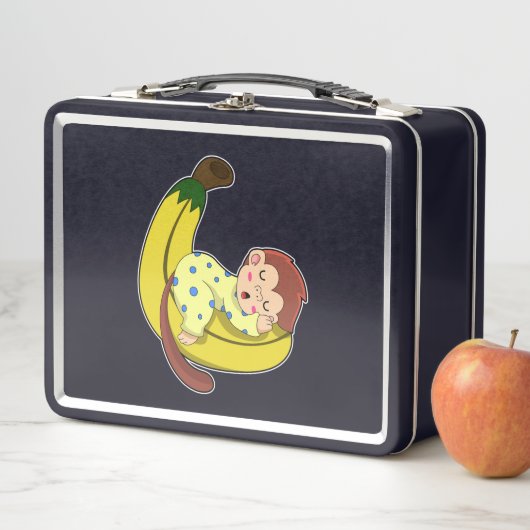 Lunch Box Singe dormant dans le pyjama (En situation)