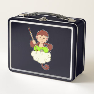 Lunch Box Singe en pattes croisées sur nuages