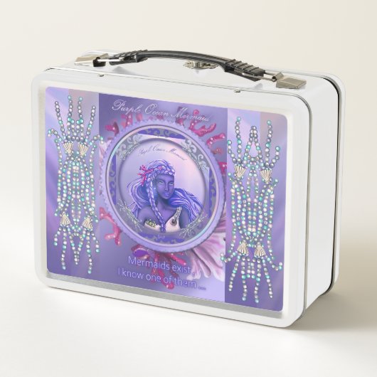 Lunch Box Sirène de mer violette (Dos)
