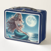 Lunch Box Sirène sur la plage la nuit (Devant)