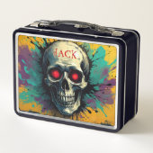 Lunch Box Skateboard Skeleton Personnalisé (Dos)