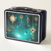 Lunch Box Skeleton Keys on Green Background (Dos)