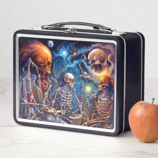 Lunch Box Skeletons surréalistes II (En situation)