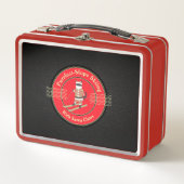 Lunch Box Ski à pente douce avec des lois Père Noël (Devant)