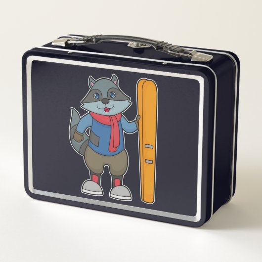 Lunch Box Ski Racoon (Dos)
