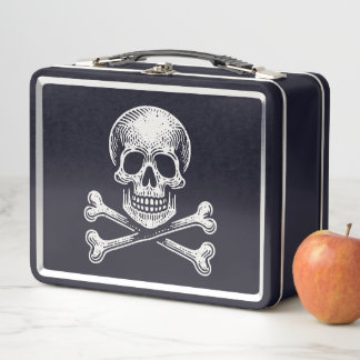 Lunch Box Skull and Crossbones