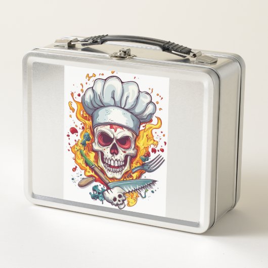 Lunch Box Skull Chef Kitchen Master (Devant)