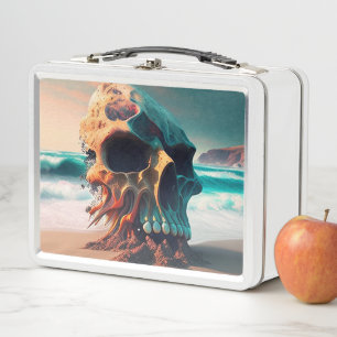 Lunch Box Skull on the beach