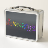 Lunch Box SlipperyJoe amour bulles rouge orange jaune vert c (Devant)