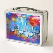 Lunch Box SlipperyJoe NYC graffiti lue entourée tourbillon (Dos)