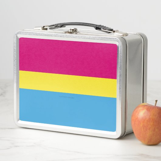 Lunch Box SlipperyJoe pansexuel drapeau de la fierté rose am (En situation)
