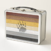 Lunch Box SlipperyJoe's artistic Bear Wood gay gifts Bear Br (Devant)