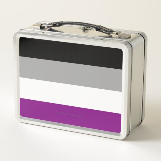 Lunch Box SlipperyJoe's asexual pride flag emphasizing inclu (Dos)