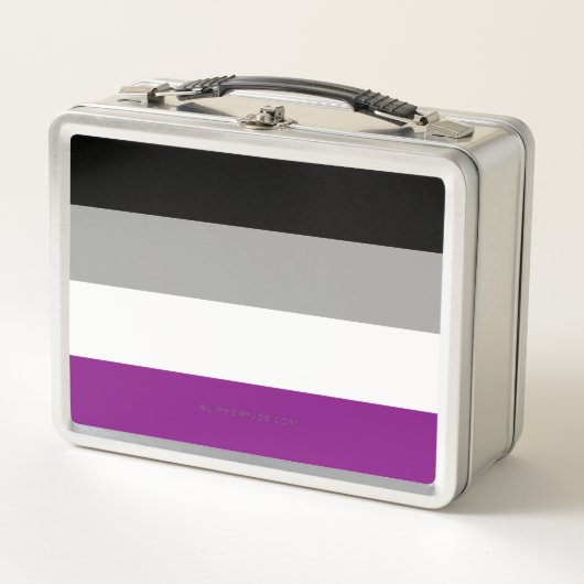 Lunch Box SlipperyJoe's asexual pride flag emphasizing inclu (Devant)