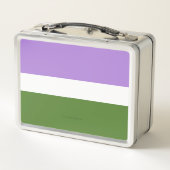 Lunch Box SlipperyJoe's genderqueer orteils drapeau couleurs (Dos)