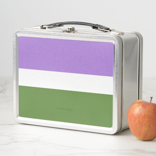 Lunch Box SlipperyJoe's genderqueer orteils drapeau couleurs (En situation)