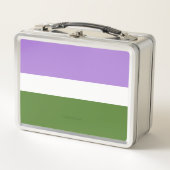 Lunch Box SlipperyJoe's genderqueer orteils drapeau couleurs (Devant)