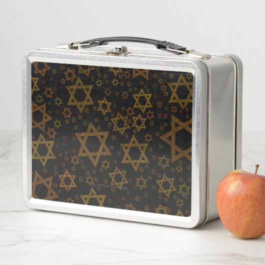 Lunch Box SlipperyJoe's Hanukkah-themed Star David artistic  (En situation)