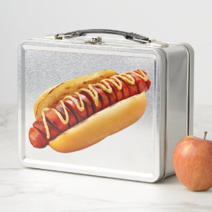 Lunch Box SlipperyJoe's hot dog niché doucement pain jaune v