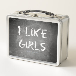 Lunch Box SlipperyJoe's I Like Girls sale tableau noir t