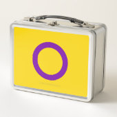 Lunch Box SlipperyJoe's Intersex orgueil drapeau jaune fond (Devant)