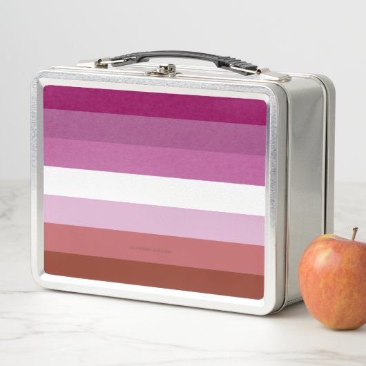 Lunch Box SlipperyJoe's lesbian pride flag feminine communit (En situation)