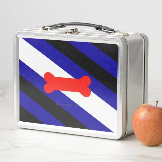Lunch Box SlipperyJoe's Puppy Play Pride drapeau fétiche LGB (En situation)