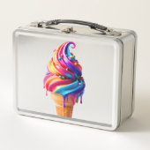 Lunch Box SlipperyJoe's vibrante crème glacée cone classique (Devant)