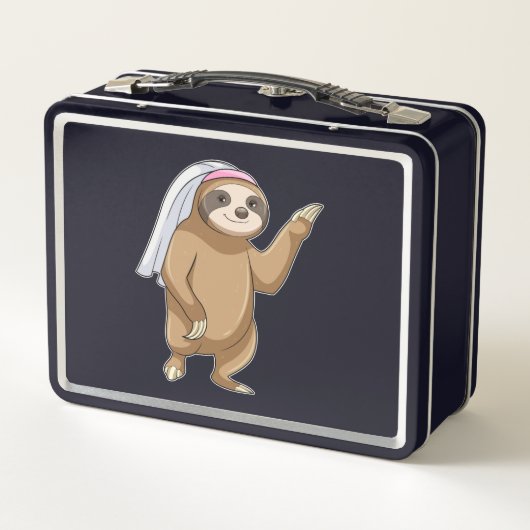 Lunch Box Sloth as Bride with Veil (Dos)