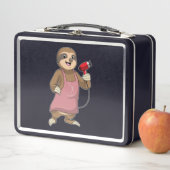 Lunch Box Sloth as Hair stylist avec Sèche-cheveux (En situation)