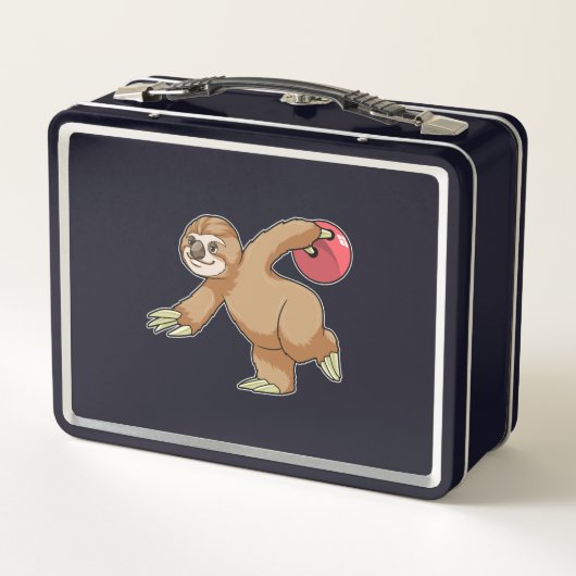 Lunch Box Sloth at Bowling avec Bowling ball (Dos)