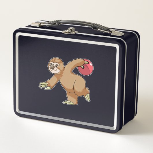 Lunch Box Sloth at Bowling avec Bowling ball (Devant)